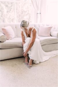Bride getting ready at Park Winters Wedding