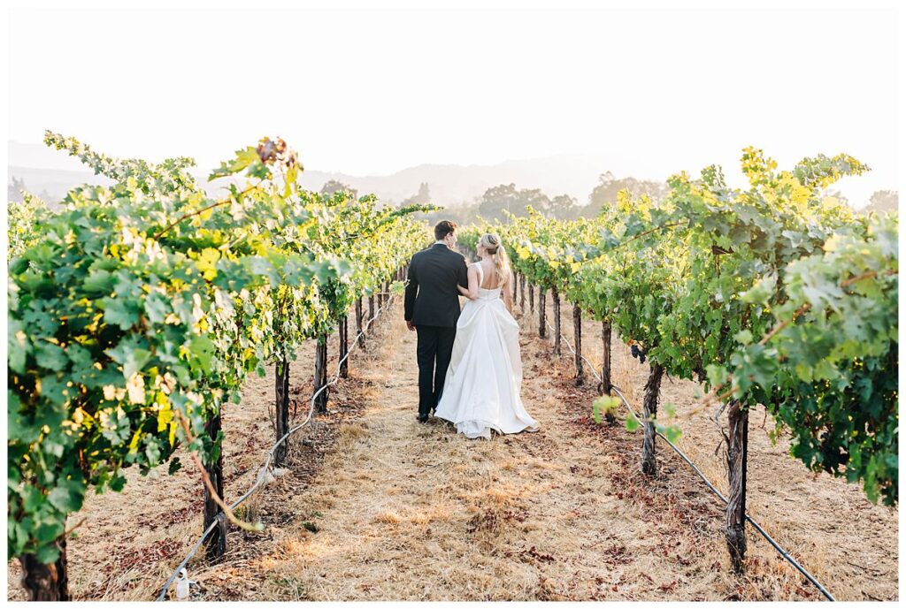 Bride and groom portraits at Chateau St. Jean Winery Wedding in Sonoma, CA