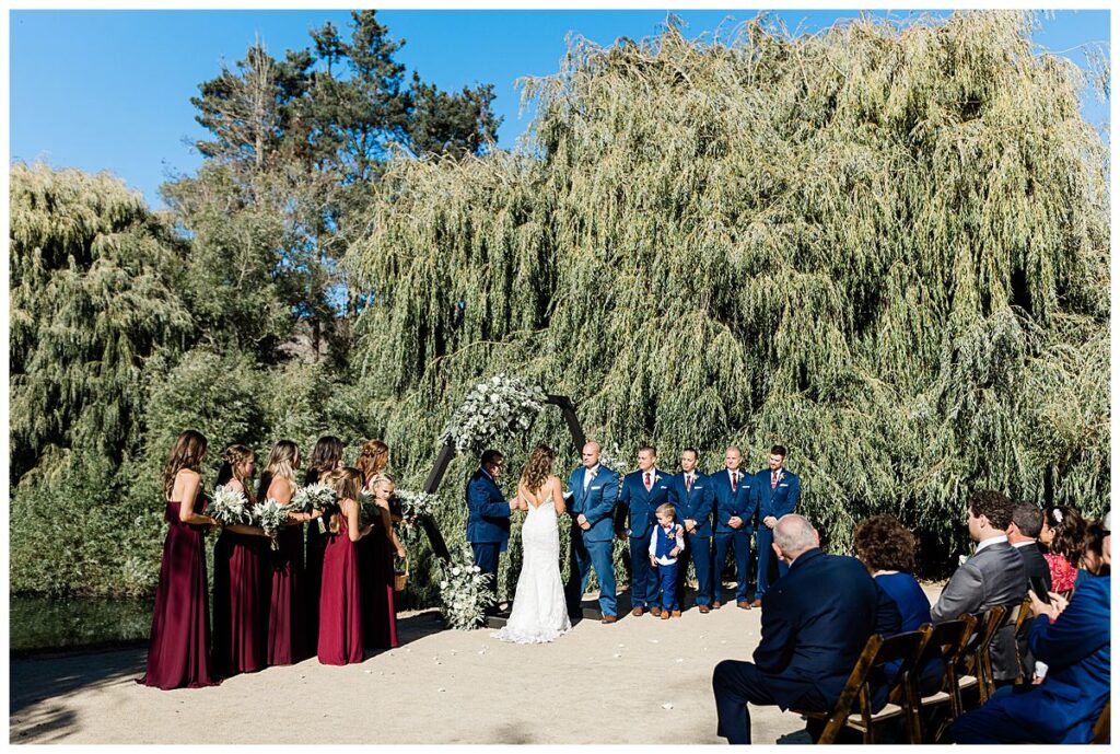 Real Ceremony at Olympias Valley Estate Petaluma by Sonoma County wedding photographer Kimberly Macdonald