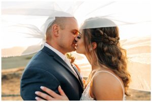 Couples golden hour photos at Olympias Valley Estate by Sonoma County Wedding Photographer Kimberly Macdonald