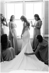 Bride getting ready at The Lodge at Sonoma