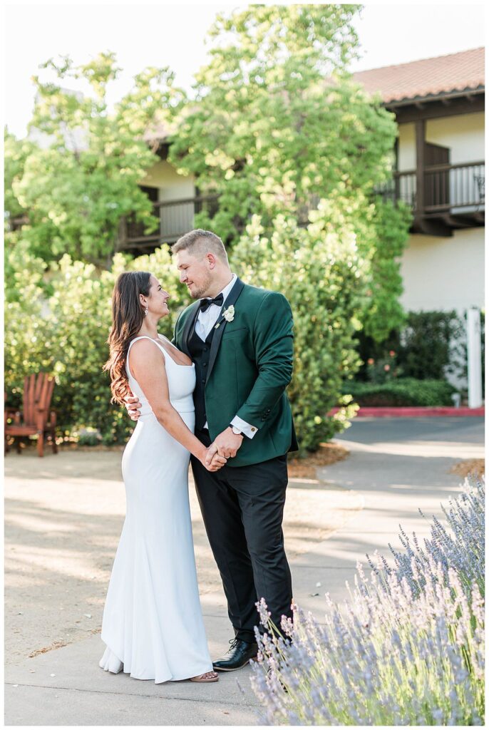 Bride and groom portraits at The Lodge at Sonoma 