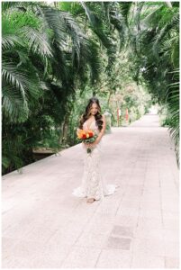 bridal portraits at Mexico destination wedding