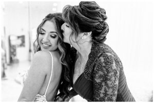 Bride getting ready at Dreams Tulum wedding