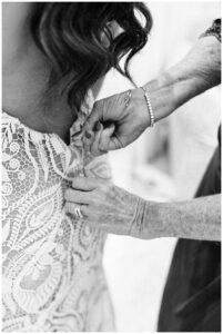 Bride getting ready at Dreams Tulum wedding