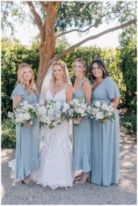bridesmaids at sonoma wedding