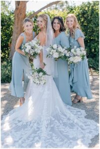bridesmaids at sonoma wedding