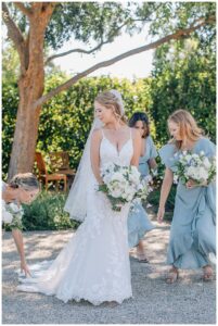 bridesmaids at sonoma wedding