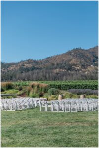 ceremony site at sonoma county wedding venue