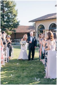 ceremony at sonoma wedding