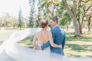 Bride and Groom portraits at Napa wedding venue