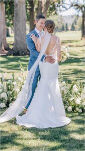 Bride and Groom portraits at Napa wedding venue