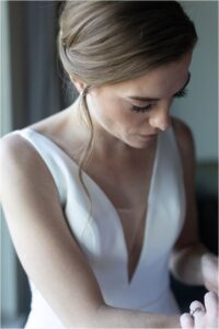 Bride getting ready at Silverado Resort Napa