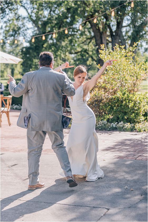 father daughter dance at Napa wedding