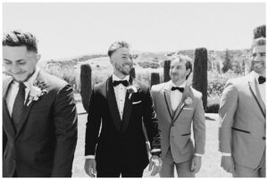 grooms portrait at viansa sonoma winery