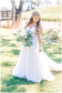 bridal portraits at br cohn winery wedding