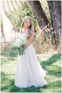 bridal portraits at br cohn winery wedding