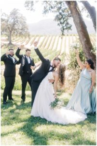 bridal party at br cohn