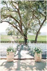 wedding ceremony at br cohn