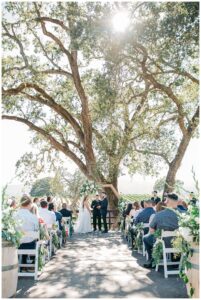 wedding ceremony at br cohn