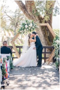 wedding ceremony at br cohn
