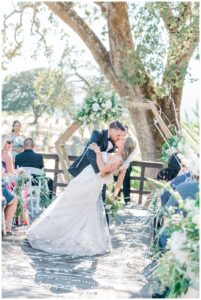 wedding ceremony at br cohn