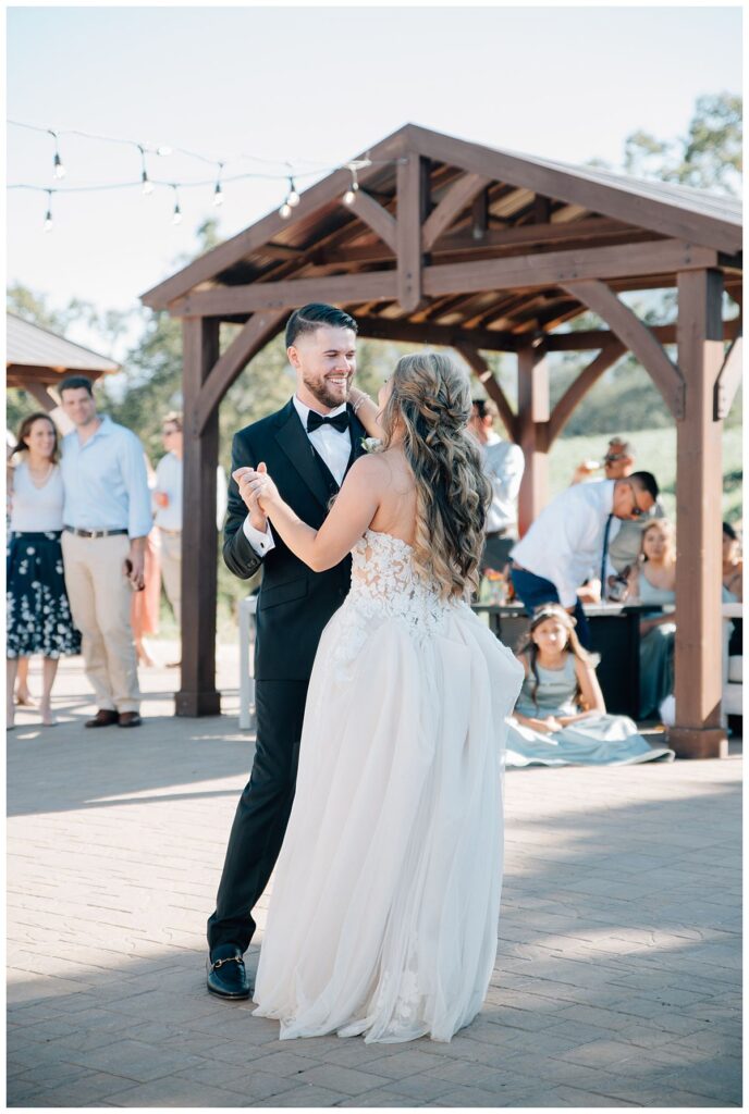 first dance at br cohn winery wedding