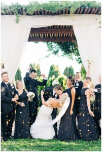 Bride and Groom at Vintners Inn WEdding