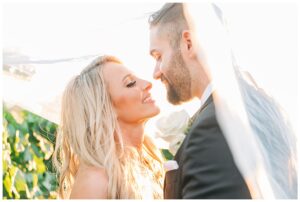 Bride and Groom at Vintners Inn WEdding