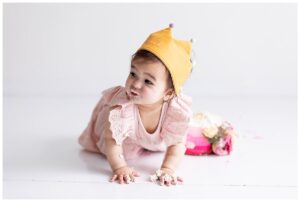 one year old girl photosession