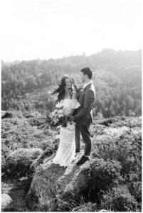 Northern California mountain top wedding