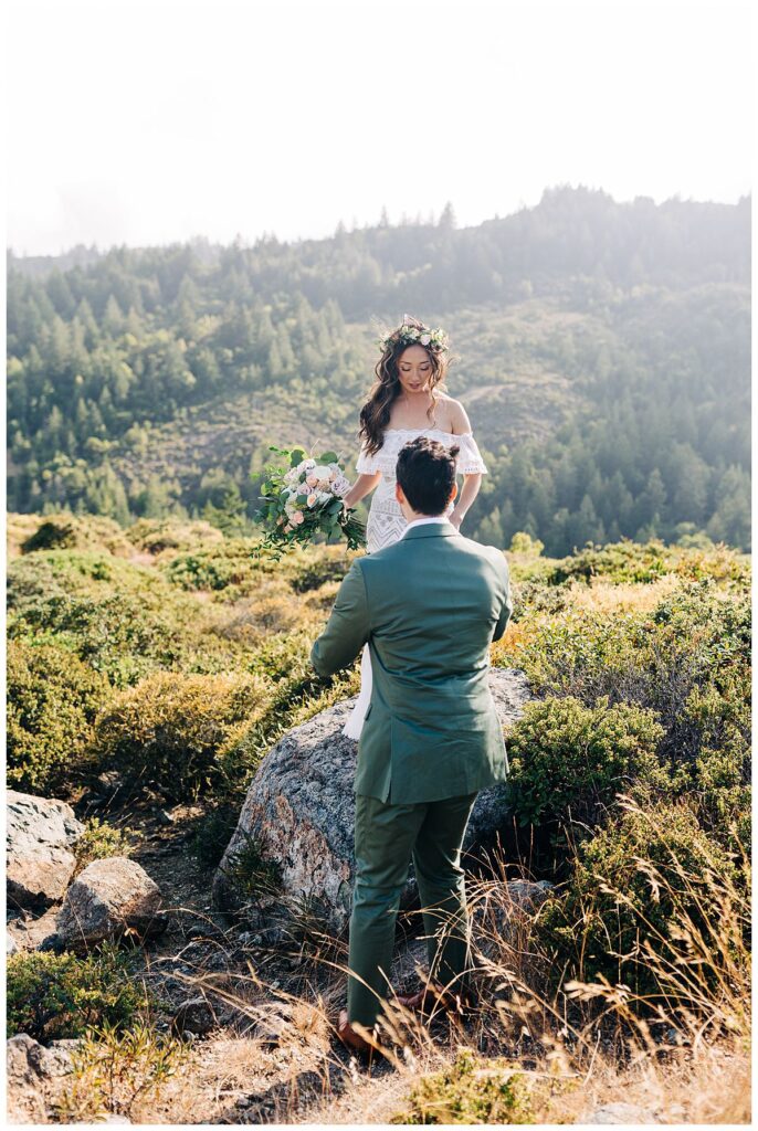 Northern California mountain top wedding