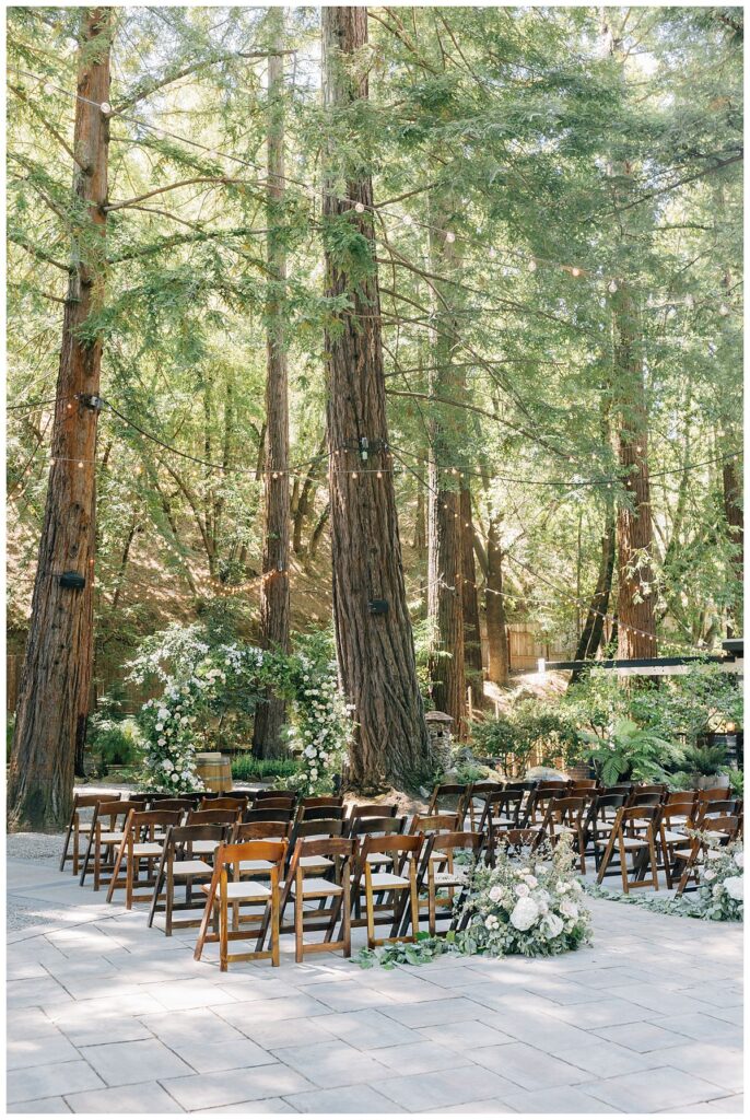 redwood ceremony at deer park villa