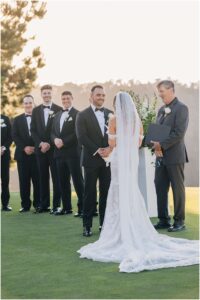 Tehama Golf Club wedding ceremony