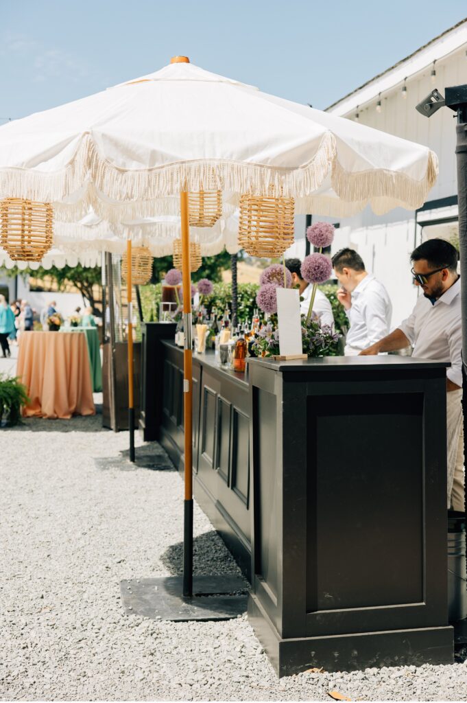 reception bar at Beaumont farms