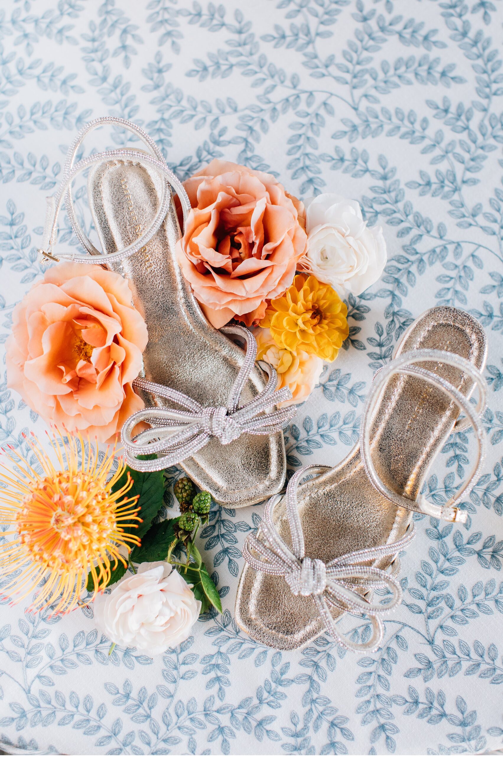 wedding flat lay at Beaumont farms