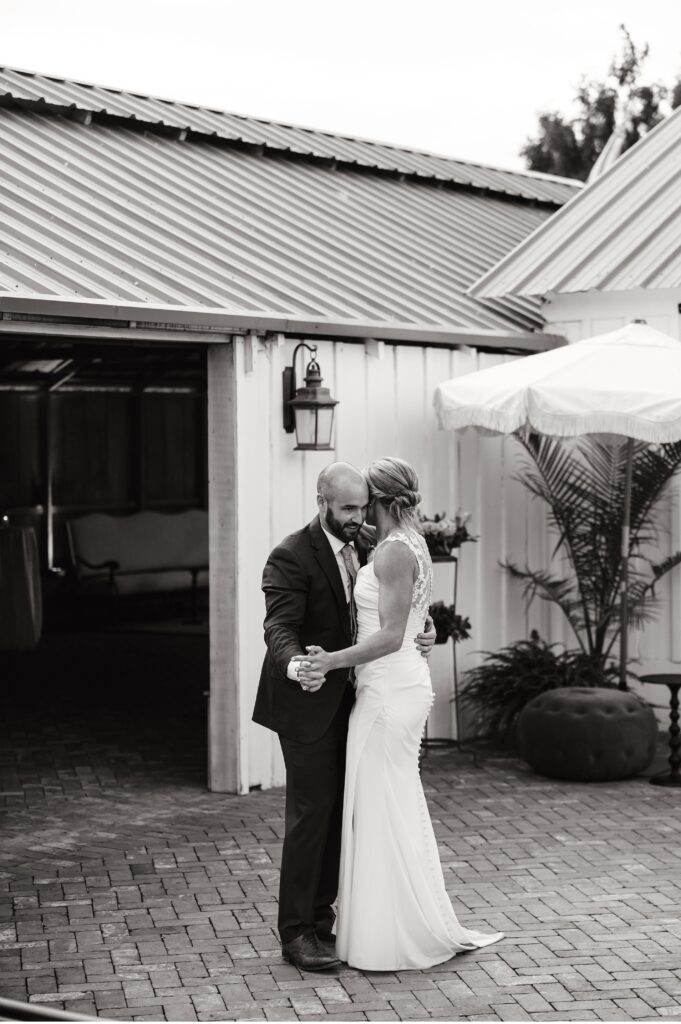 first dance at Beaumont farms