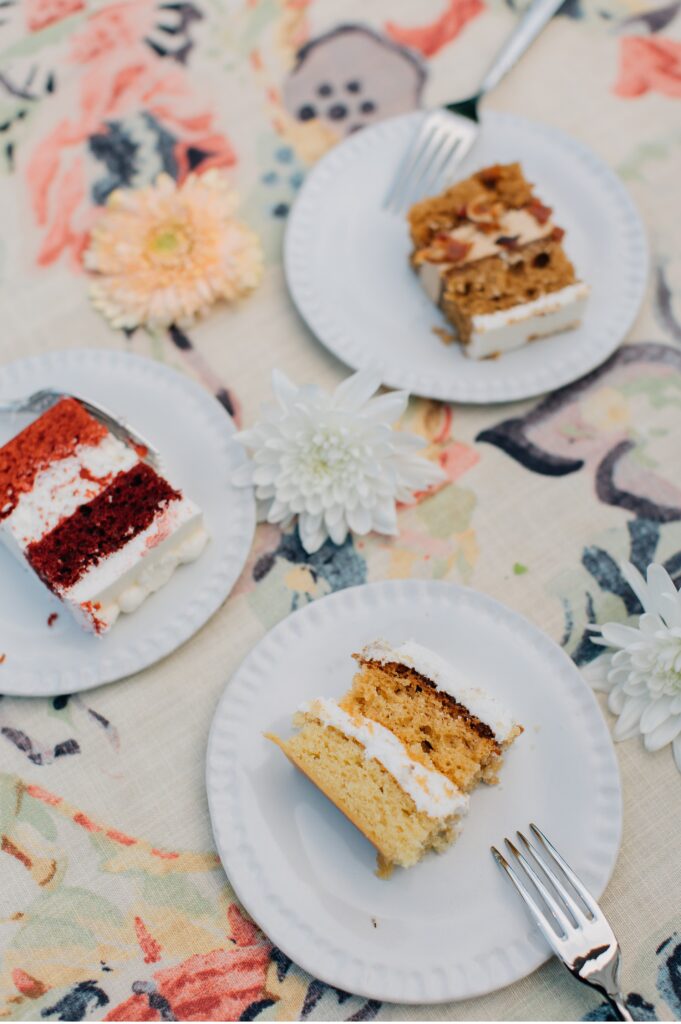 wedding cake at Beaumont farms