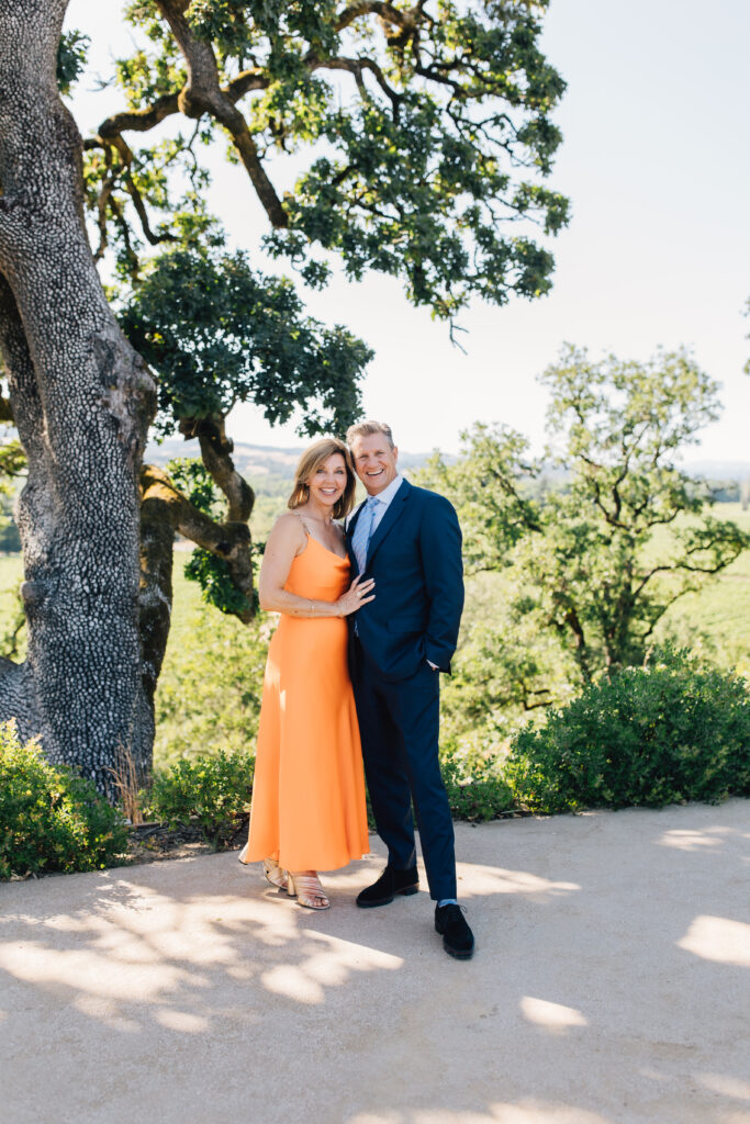 guests at a sonoma county winery wedding 