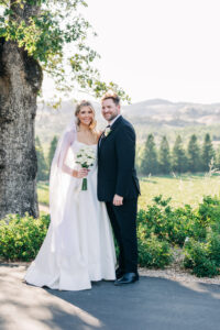 copain winery wedding portraits