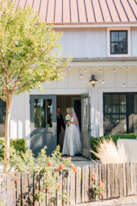 bride getting ready at sonoma winery wedding