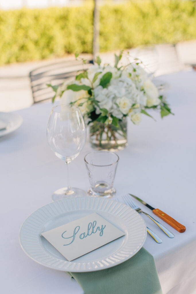 reception details at healdsburg winery