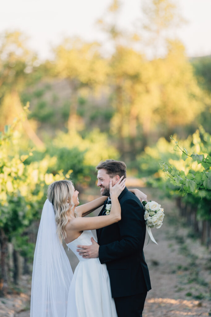 couple portraits at wine country 