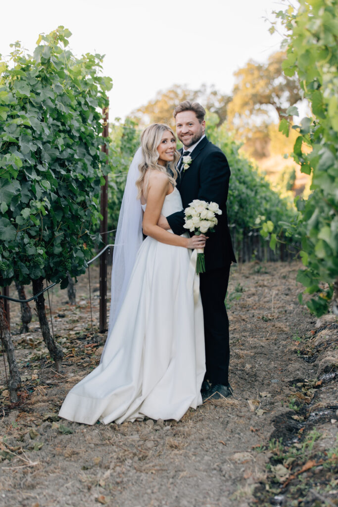 Bride and groom portraits at Copain Winery Wedding 