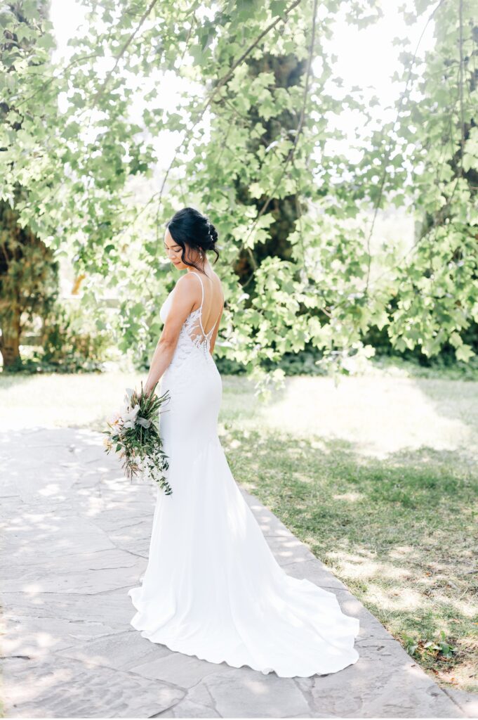 bridal portrait at Sebastopol wedding