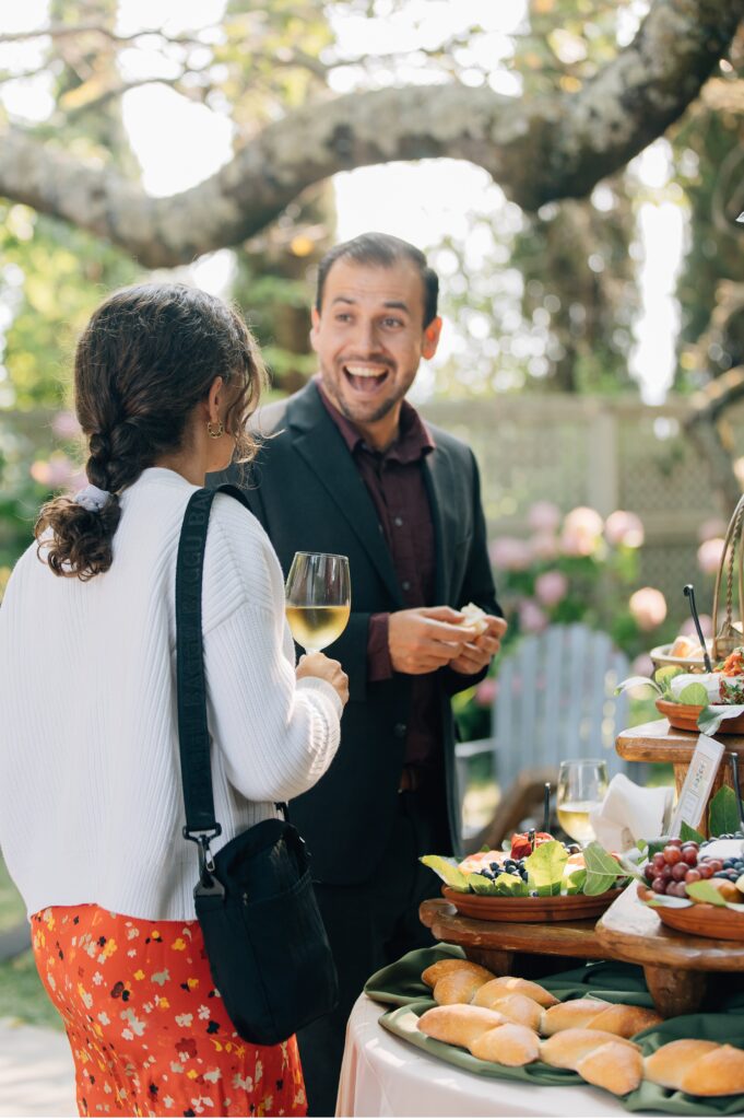 guests enjoying cocktail hour