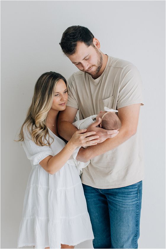 newborn portrait with mom and dad