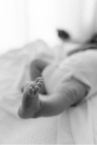 newborn macro feet