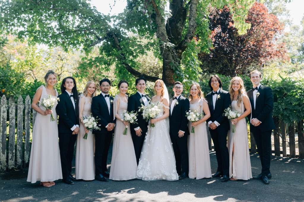 Bridal party at Rus Farm wedding