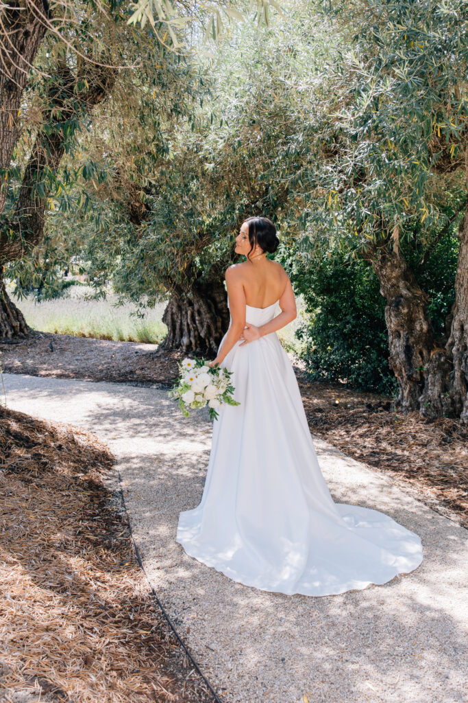bridal portrait at Rus Farm Healdsburg wedding 